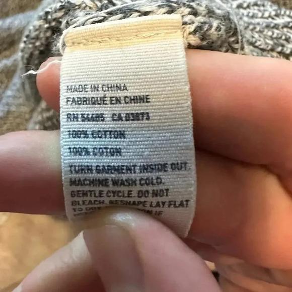 American Eagle Prep Fit Sweater Gray Cotton Size Large - Picture 4 of 6